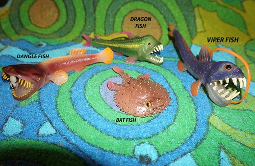 Deep sea fish - sea, replicas